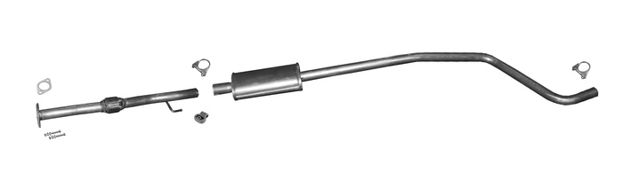 Mittelschalldämpfer für FIAT 500L 1.4 95PS ab 09.2012 Auspuff