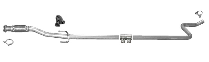 Rohr Mitte für CITROEN C3 / DS3 1.4 HDI 8V 68PS 2010-2016 Auspuff Flexrohr