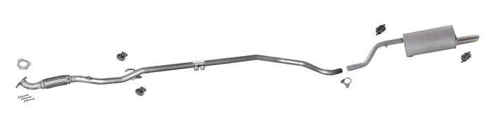 Auspuff für OPEL CORSA D CORSA E 1.2 auch LPG SPORT 2009-2019 Auspuffanlage