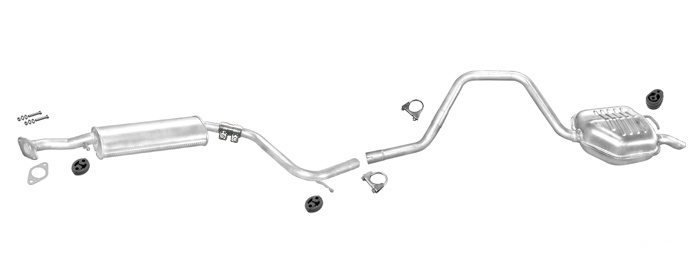 Auspuff FORD MONDEO MK2 1.6 1.8 Kombi Auspuffanlage