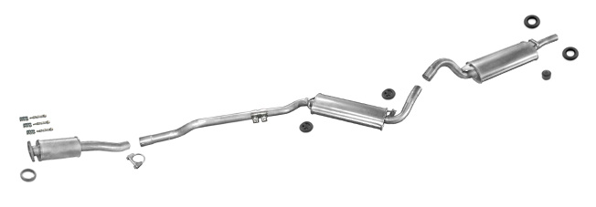 Auspuff AUDI 80 90 (B3) 1.6 1.8 1.9 D TD Diesel Stufenheck Auspuffanlage