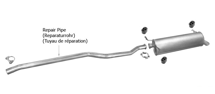 Auspuff CITROEN XANTIA 1.9 TD Schrägheck mit KAT! 1994-2001 Auspuffanlage