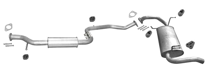 Auspuff MITSUBISHI SPACE STAR 1.3 1.6 16V 1.8 MPI Auspuffanlage