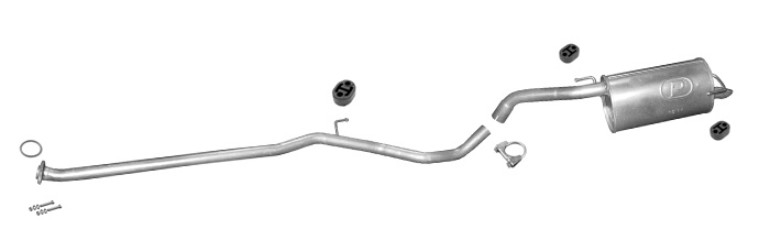 Auspuff für NISSAN NOTE I 1.5 DCI 2006-2009 Auspuffanlage