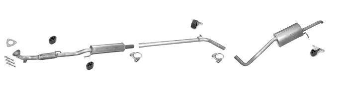 Auspuff SEAT CORDOBA 1.2 Stufenheck 2005-2009 +VSD Auspuffanlage