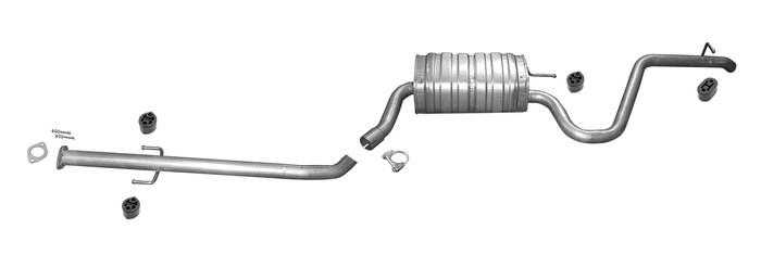 Auspuff für KIA CEE'D 1.6 2.0 CRDi Kombi 09.2007-2010 Auspuffanlage