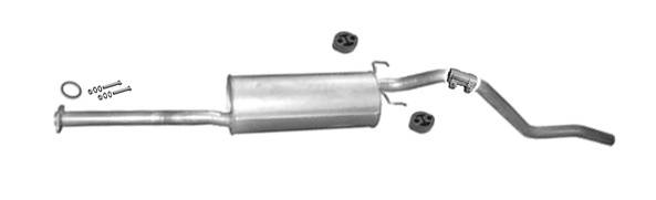 Endschalldämpfer für TOYOTA HILUX V / VW TARO 2.4 8V 1988-1997 Auspuff
