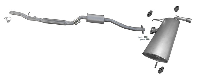 Auspuff für MITSUBISHI LANCER VIII 1.8 Auspuffanlage
