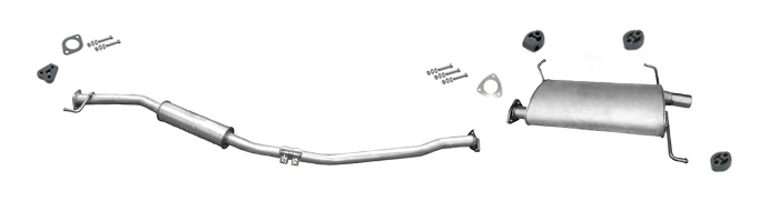 Auspuff für MITSUBISHI GRANDIS 2.4 Auspuffanlage