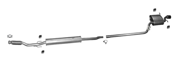 Auspuff für MINI COOPER ONE ROADSTER R56 R57 R58 R59 1.6 2010-2015 Auspuffanlage