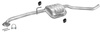 Mittelschalldämpfer für OPEL OMEGA B 2.5 2.6 3.0 3.2 V6 Kombi Mitteltopf LINKS