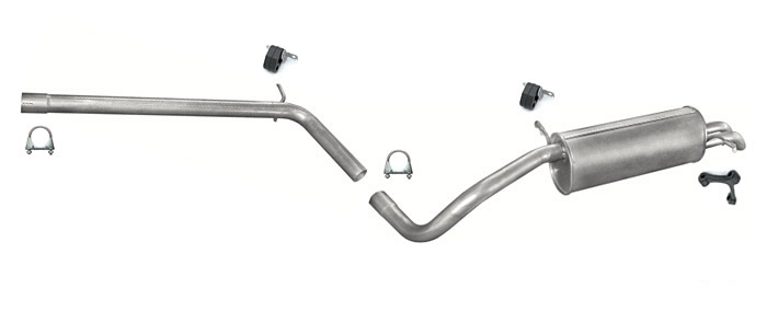 Auspuff SEAT CORDOBA 1.4 TDi Stufenheck 2002-2009 Auspuffanlage