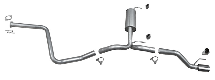 Auspuff für OPEL ZAFIRA TOURER C 2.0 CDTi mit Chrom Endrohr Auspuffanlage