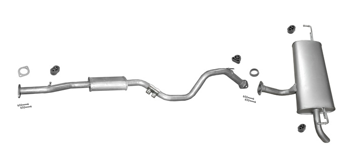 Auspuff für RENAULT KADJAR & NISSAN QASHQAI II 1.2 / 1.6 2013-2019 Auspuffanlage