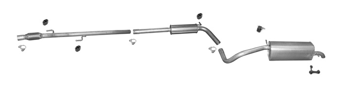 Auspuff für SEAT IBIZA IV 1.2 TSI Kombi ab 2010 +Reparaturrohr