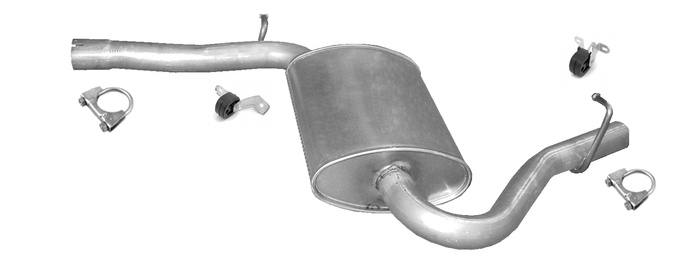 Mittelschalldämpfer für AUDI A4 B6 B7 2.0 130 PS  Auspuffanlage