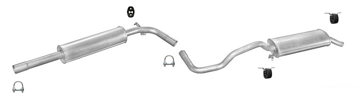 Auspuff SEAT IBIZA II (6K) 1.0 1.3 1.4 1.6 1.9 D 1993-1996 Auspuffanlage