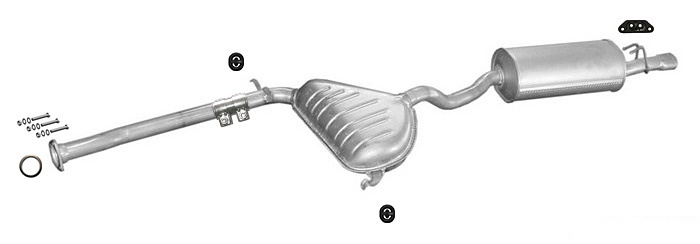 Auspuff ALFA ROMEO 145 1.3 1.4 1.6 1.7 16V 1994-1997 Auspuffanlage