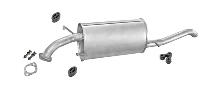 Endschalldämpfer CHEVROLET KALOS AVEO 1.2 1.4 Stufenheck Auspuff Endtopf