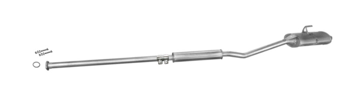 Endschalldämpfer TOYOTA PICNIC 2.2 D 66kW 1996-2001 Auspuff Endtopf