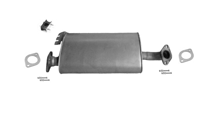 Mittelschalldämpfer für OPEL FRONTERA B 3.2 205PS SWB-kurze ab 1998 Auspuff