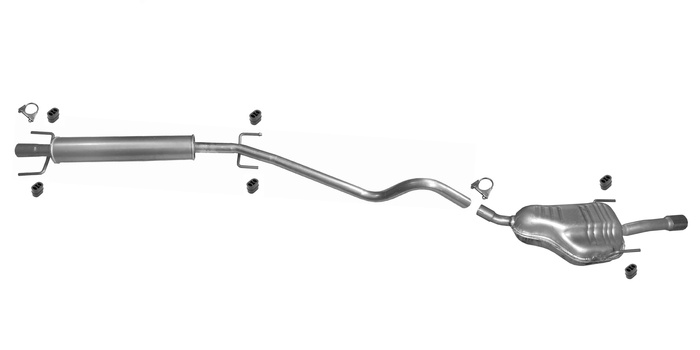 Auspuff für OPEL ASTRA H 1.6 1.8 TwinTop 116 140 PS  Auspuffanlage