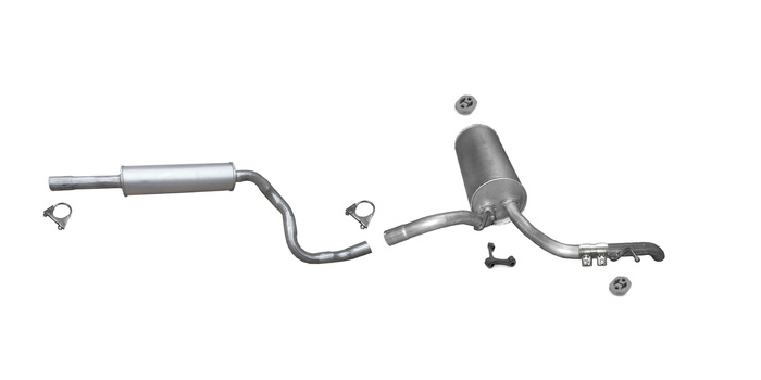 Auspuff für AUDI A2 1.4 42 Liter Tank 2002-2005 Auspuffanlage