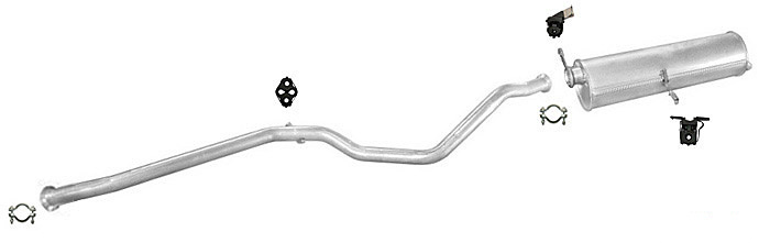 Auspuff PEUGEOT 307 SW 2.0 HDI 110PS Kombi 2002-2005 Auspuffanlage