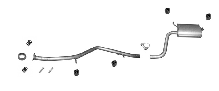 Auspuff für TOYOTA AVENSIS 1.6 1.8 2.0 Ab 02.2009 Auspuffanlage