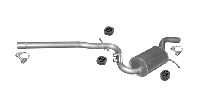 Mittelschalldämpfer für SKODA OCTAVIA VW GOLF V VW JETTA A5 2.0TDI Auspuff