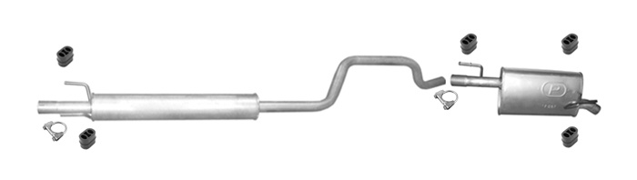 Auspuff für OPEL MERIVA A 1.4 16V Twinport Auspuffanlage