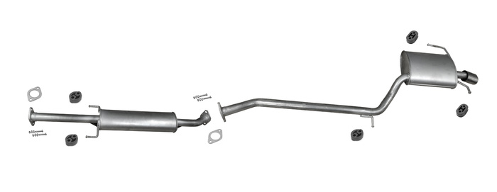 Auspuff für KIA CARENS III 2.0 CVVT 145PS 146PS  05.2006-06.2013 Auspuffanlage