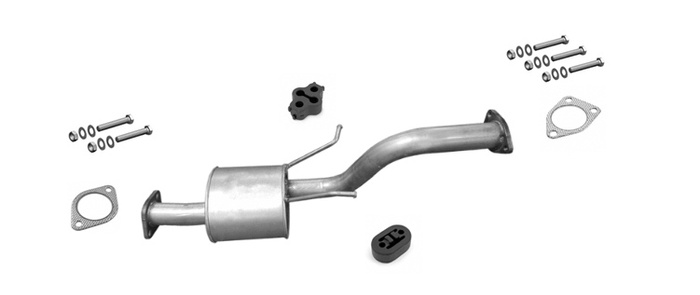 Auspuff für MITSUBISHI PAJERO IV 3.2 DI-D LWB ab 2006 Mittelschalldämpfer