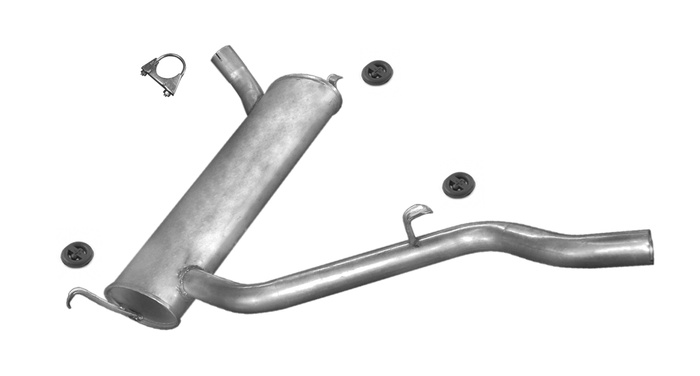 Endschalldämpfer VW LT 28-35 40-55 2.4 D 2.0 75PS 2.7 D 65PS 1975-1982 Auspuff