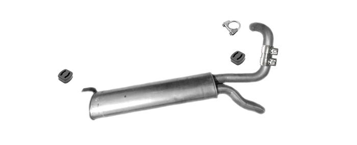 Endschalldämpfer für MERCEDES G-KLASSE (W463) G 300 TD 3.0 Auspuff Endtopf