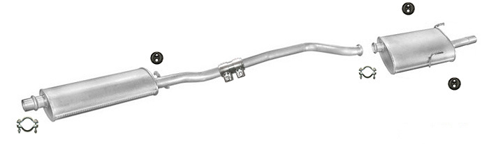 Auspuff PEUGEOT 406 2.0 Kombi 1995-1999 Auspuffanlage