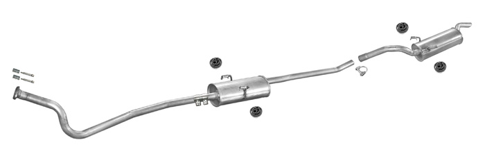 Auspuff PEUGEOT EXPERT 1.9 D SWB für ohne KAT Auspuffanlage