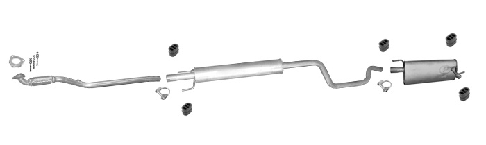 Auspuff für OPEL MERIVA A 1.8 +Rohr Auspuffanlage