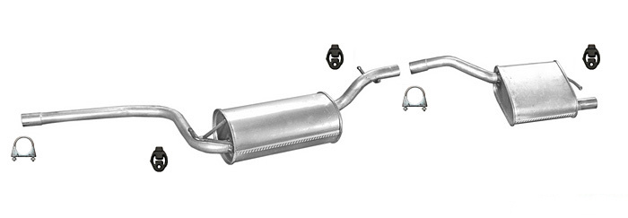 Auspuff FORD FOCUS MK1 1.4 16V Schrägheck Auspuffanlage