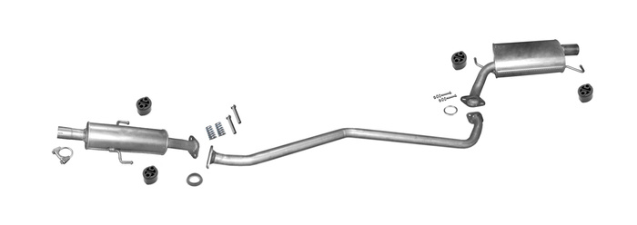 Auspuff für MAZDA 6 1.8i 120PS Ab 08.2007 Auspuffanlage