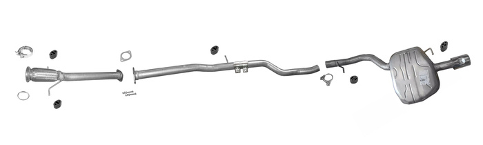 Auspuff +Rohr für VOLVO V70 III XC70 II 2.0 D3 R-DESIGN 2011-2015 Auspuffanlage