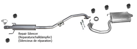 Auspuff TOYOTA AVENSIS (T25) 1.8 Auspuffanlage