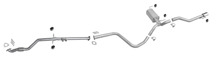 Auspuff für OPEL ASTRA J 2.0 CDTi Kombi +Rohr Vorne Auspuffanlage