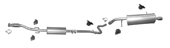 Auspuff für Citroen C3 II und DS3 1.4 16V VTi95 Auspuffanlage