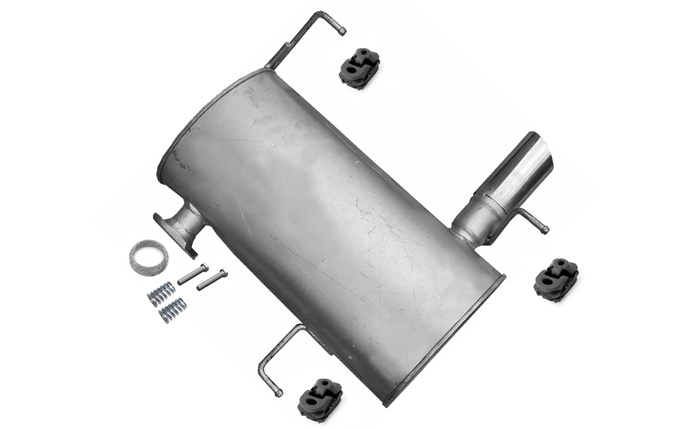 Endschalldämpfer für BMW 3 E90 und E91 316 318 320 1.6 1.8 2.0 +Chrom Auspuff