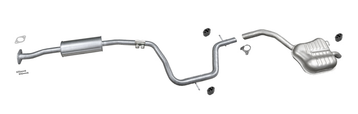 Auspuff für FORD S-MAX GALAXY II MONDEO IV 1.6 EcoBoost 2010-2015 Auspuffanlage