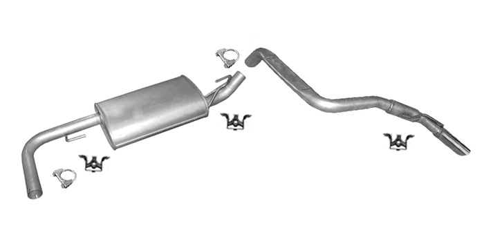 Auspuff für NISSAN PATHFINDER (R51) 2.5 dCi 2005-2010 Auspuffanlage