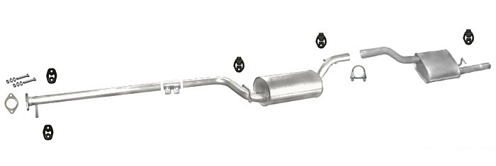 Auspuff FORD FOCUS MK1 1.8 16V Kombi Auspuffanlage