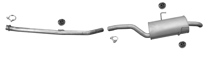 Auspuff CITROEN C8 2.0 HDI mit DPF Auspuffanlage