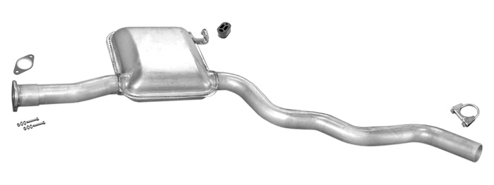 Mittelschalldämpfer für FORD SIERRA II 2.0 4X4 2.0i 2.0 DOHC  Auspuff
